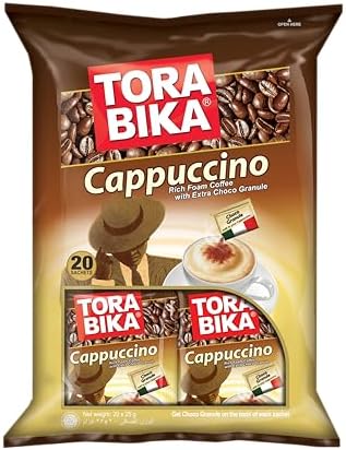 Torabika Cappuccino Instant Coffee 20-ct, 500 Gram