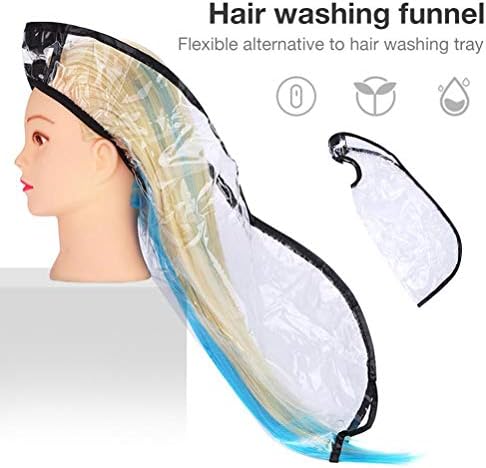 Hair Funnel For Upright Position, Flexible Headgear Hair Washing Funnel Anti drip Hair Care Shampoo Funnel Styling Funnel, Waterproof Washing Home Hair Salon Tools for Elderly and