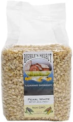 Riehle's Select Popping Corn - Pearl White Old Fashioned Whole Grain Popcorn - 28 Ounce Resealable Bag - Non GMO, Gluten Free, Microwaveable, Stovetop and Air Popper Friendly