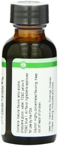 LorAnn Crème de Menthe SS, Natural Flavor, 1 ounce bottle
