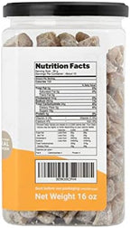 Homtiem Dried Crystallized Ginger Less Sweet (16 Ounce) Real Soft, Chews and Candied Delicious pieces Gingers, Easy to eat, No Artificial Colors, All-Natural and Preservative-Free(1 LB)