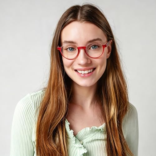 DXYXYO 3 Pack Half Moon Reading Glasses for Women, Stylish Blue Light Blocking Computer Readers with Spring Hinge