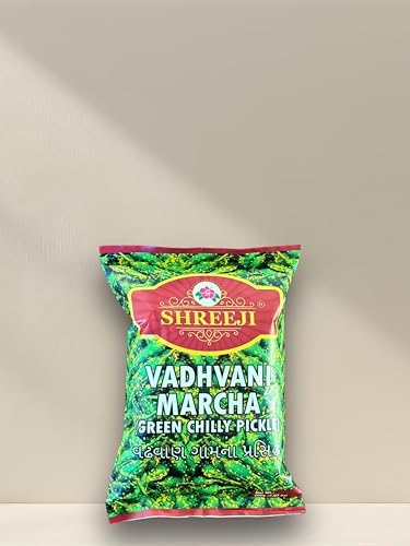 Vadhvani Marcha (Green Chilly Pickle) 200g (7.05 Oz)