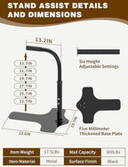 yeezoo Couch Stand Assist for Elderly,Adjustable Height Lift Stand Assist with Non-Slip Handle,Stand Assist for Couch,Sofa or Chair(300LBs Capacity)