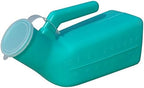 Thick Firm Male Urinal,YUMSUM Urine Bottle with Replacement Lids 32oz./1000mL (Green,2 Pack)