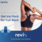 REVIX Large Ice Pack for Back, 13” x 21” Reusable Gel Cold Pack for Full Back Coverage, Cold Compress Wrap for Shoulder, Hip, Leg Relief, Ideal for Fatigue, Muscle Soreness, and Daily Recovery, Navy