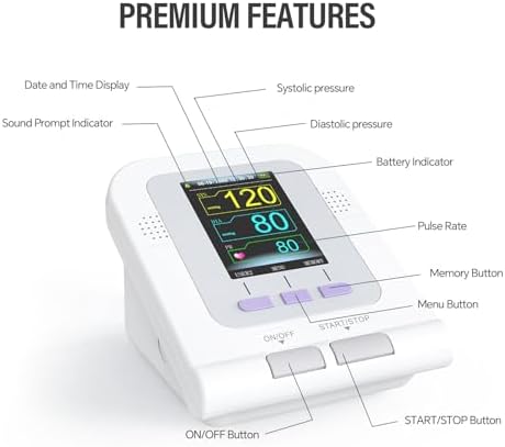 CONTEC Fully Automatic Upper Arm Blood Pressure Monitor 3 Mode 4 Cuffs Without Adapter Electronic Sphygmomanometer