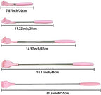 WUBAYI 2Pcs Back Scratchers, Portable Expandable Back Scratchers, Non-Slip Handheld Massager, with Telescopic Handle for Tickling Massage of Head, Back, Legs and Other Body Parts
