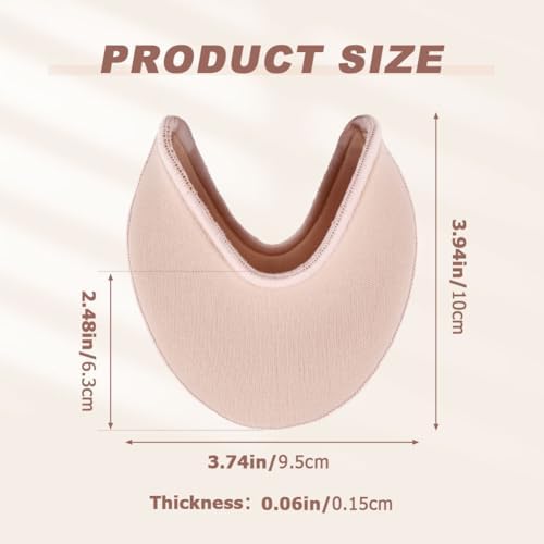Ballet Dance Pointe Shoe Socks Pad, Toe Pads for Pointe Shoes, Anti-Slip Toe Half Socks, Relief Forefoot Pain Point Shoes Ballet Slipper(Color:Light Pink)