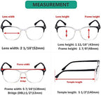 Eyekepper 4 Pack Ladies Reading Glasses Oversized Square Readers for Women Reading +1.50
