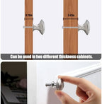 Romeda 30mm Silver Cabinet Knobs - 18 Pieces Drawer Pulls for Dressers, Kitchen, Cabinets With Screw