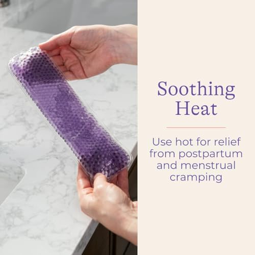 Lansinoh Hot and Cold Postpartum Pads – Reusable Perineal Ice Packs for Postpartum Recovery, Labor & Delivery Essentials, 2 Count