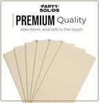 Party Solids Ivory Dinner Napkins Disposable 8" x 4" Folded - 40 Pcs 2 Ply Ivory Napkins Disposable Paper Guest Towels for Bathrooms, Dinners, Everyday Parties & Party Supplies