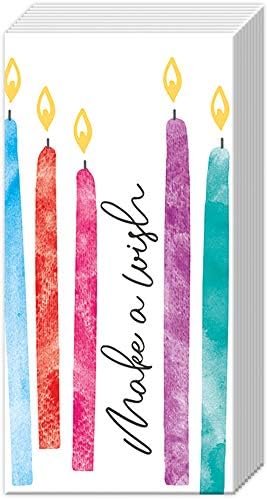 IHR Ideal Home Range Pocket Tissues 4-Ply Facial Tissue Pack, 10-Count, Birthday Wish, 1-Pack Only