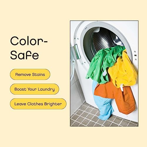 AspenClean | Unscented Oxygen Bleach Powder | Color Safe Laundry Stain Remover | Bleach Alternative | EWG Verified™, Hypoallergenic, Non-Toxic | 45 Loads