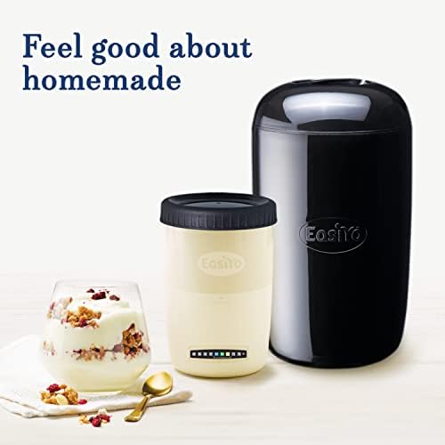 EasiYo Yogurt Starter Kit | EasiYo Yogurt Maker, Storage Jar and Greek Style Plain 2% Yogurt Base (35oz, Makes 7 Servings) | Fresh Homemade Yogurt | New Zealand Milk from Grass Fed Cows