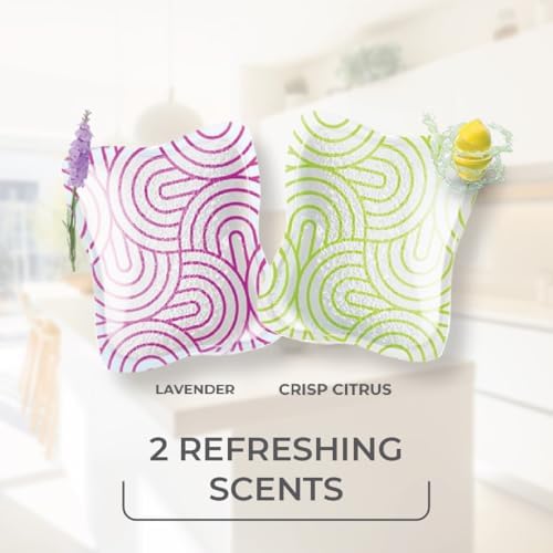 O-Cedar EasyWring Microfiber Spin Mop & Bucket Floor Cleaning System + 2 Extra Mop Head Replacements with Citrus and Lavender Pacs (Variety Pack)