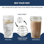 Shaker Balls for Protein Shakes, 304 Stainless Steel Shaker Balls for Bottles, Smooth Mixing (4 Large)