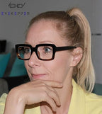 Eyekepper Stylish Reading Glasses Women - Oversized Square Readers Black/Tortoise +2.25