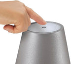 Cilio Sole LED Table Lamp Portable-Rechargeable with Round Base, Black, 13.75" x 4.25" Dia.