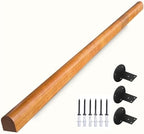 Wooden Handrails, 1-20ft Non-Slip Staircase Handrail, for Home Garden Corridor Lofts Kindergarten Guardrail Decking Railings, Wall Mounted Barrier-Free Staircase Grab Bar for Elderly (Size : 7ft)