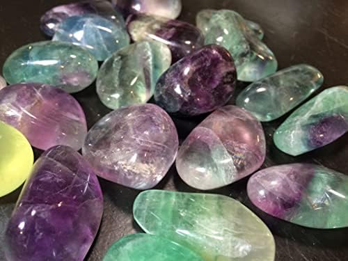 Pachamama Essentials Rainbow Fluorite Tumbled Stone - Healing Stone 20-25mm (5)