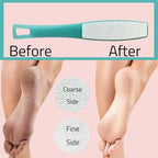 3 ALAZCO Double Sided Foot File Pumice Ergonomic Handle Scrubber Immediate Result Smooth Feet Heel Scraper Exfoliate Buffer Dead Skin Callus Corn Emery Fine & Coarse Pedicure Tool