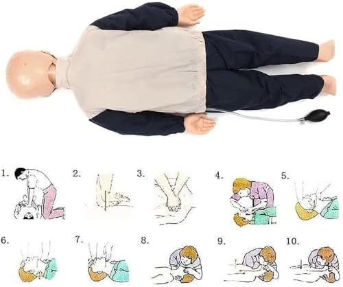 Medical Children CPR Training Manikin,Full Body CPR First Aid Training Dummy Simulator Manikin Patient Care Mannequin for Classroom or Research Centers Nursing Practice