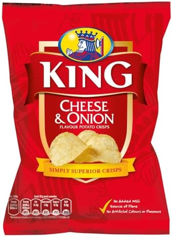 King Cheese & Onion 42g (1.5oz) 5 Pack