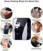 USB Heated Knee Wrap | Adjustable Thermal Brace for Arthritis & Joint Pain Relief, Portable Electric Heating Pad for Men & Women (Power Bank Not Included)