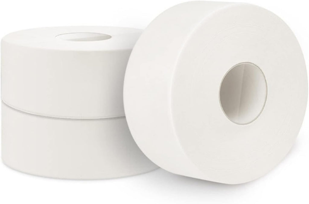 Commercial Bathroom Home Roll Toilet Paper Large Tissue 4Ply (Color : White)