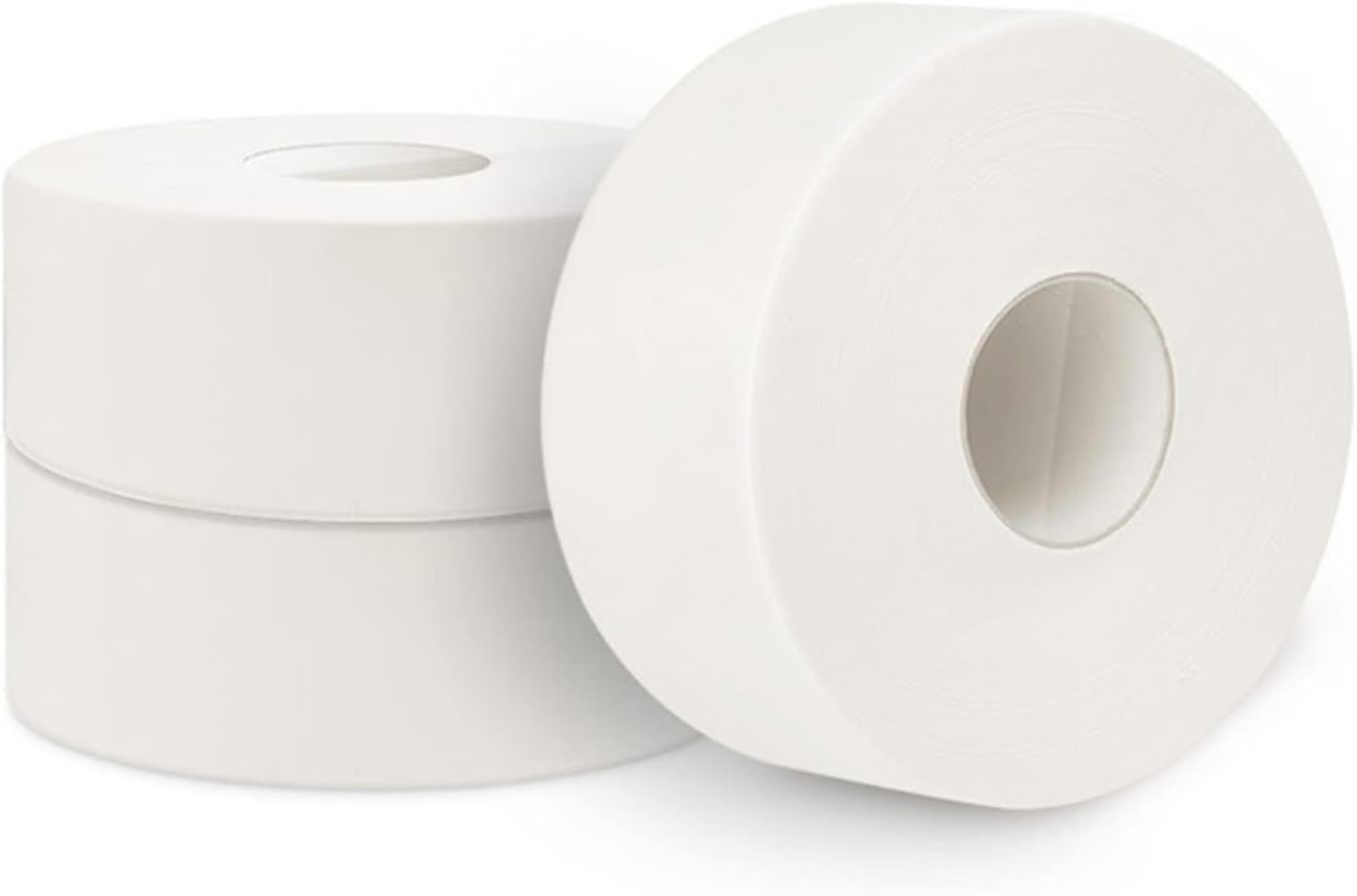 Commercial Bathroom Home Roll Toilet Paper Large Tissue 4Ply (Color : White)