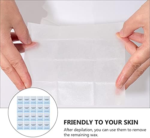 Minkissy Prep Pads Wax Removal Wipes Wax Remover Individually Wrapped Oil Wipes After Waxing Finishing Wipes Wax Depilation Supplies For Home Salon Summer 20PCS