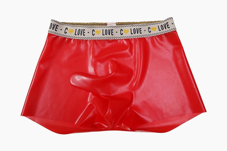 Men's Sexy Mid Rise High Elastic Waistband Boxer Briefs Panties Smooth Skinny Boy Shorts Underwear with Sheath
