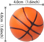 12 PCS Basketball Cupcake Toppers 3D Mini Sports Ball Cupcake Picks Basketball Party Decorations for Sports Theme Baby Shower Kids Birthday Aniversary Party Cake Decorations Supplies