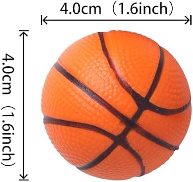 12 PCS Basketball Cupcake Toppers 3D Mini Sports Ball Cupcake Picks Basketball Party Decorations for Sports Theme Baby Shower Kids Birthday Aniversary Party Cake Decorations Supplies