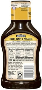 KC Masterpiece Sweet Honey & Molasses Barbecue Sauce (Pack of 2) 18 oz Bottles