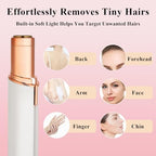 Yunmiss Facial Hair Removal for Women Men，Electric Painless Hair Removal Device Included 2 x Replacement Heads，USB Rechargeable Lady Womens Face Shaver with LED Light for Lip,Chin,Arms