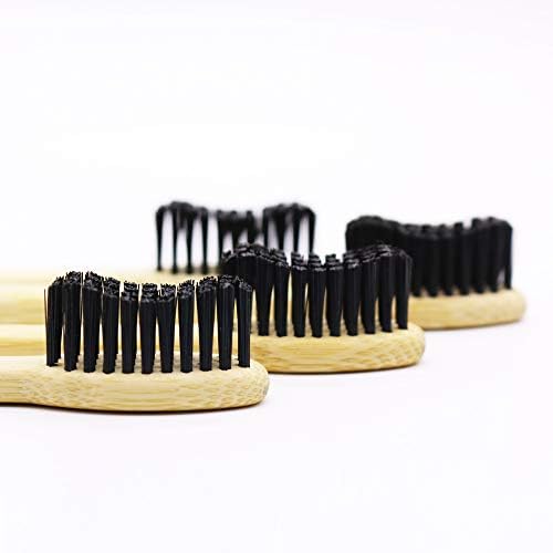 Extra Hard Super Frim Bamboo Manual Toothbrush for Adult 6 Pieces