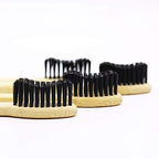Extra Hard Super Frim Bamboo Manual Toothbrush for Adult 6 Pieces