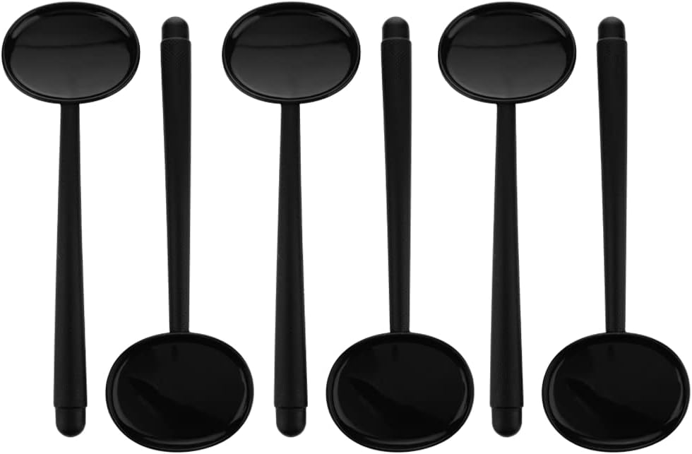 6 Pcs Black Handheld Eye Occluder, Plastic Vision Optics Optometry Instrument for Eye Chart Exam Vision Test