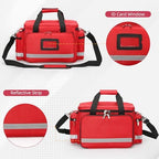 Medical Empty Bag First Aid Bag Emergency Responder Trauma Bag Empty, Professional First Aid Kits Storage Medical Bag with Inner Dividers and No-Scratch Bottom,Trauma Bag for Home Health Nurse Bag