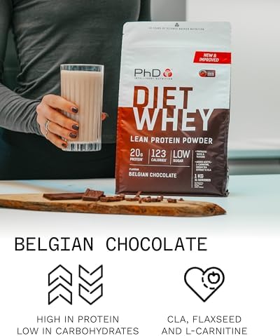 PhD Diet Whey 1kg Belgian Chocolate