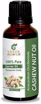 Pure Cashew NUT Oil 100% Natural Undiluted Therapeutic Grade Uncut Cold Pressed Carrier Oils for Skin, Hair and Aromatherapy 5000ML