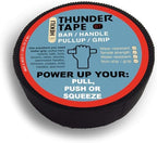 2 Pk Grip Tape - Cloth Grip Tape for Pull Up Bars, Sports, Tools, Handles, Bats, Rackets, Gym Equipment, Wire Wrap - No Residue, Sweat Resistant, 1 Inch x 66 Feet Each Roll - Black