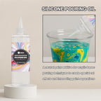 Art Silicone Pouring Oil for Acrylic Paint – 100% Pure High-Grade Silicone Oil for Dramatic Cell Creation, Precision Tip for Easy Control