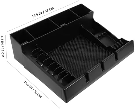 LALAFINA Clipper Guard Organizer Salon Station Storage Box 15X12X4 Inch Push-Cut Hair Clipper Holder with Notches for Barber Tools and Trimmer Storage