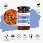 Mekhala Organic Malaysian Rendang Cooking Paste. VEGAN. GLUTEN-FREE. NO ADDED SUGAR. Versatile. HOT (3.53oz)