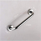 Safety Grab Bar，Polished Chrome Grab Bars for Bathtubs and Showers, Safety Anti-Slip Support for Bathroom Toilet Wall Mount Handrail, Disabled Elderly Children, Towel Holder/Silver/33Cm