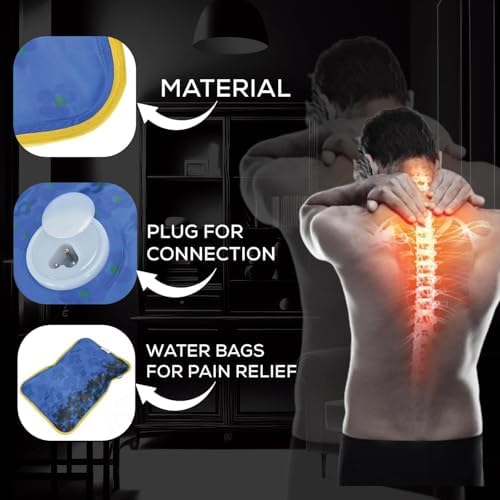 Hot Water Bag Heating Pad Hot Bags for Pain Relief (Pack of 1,Multi)